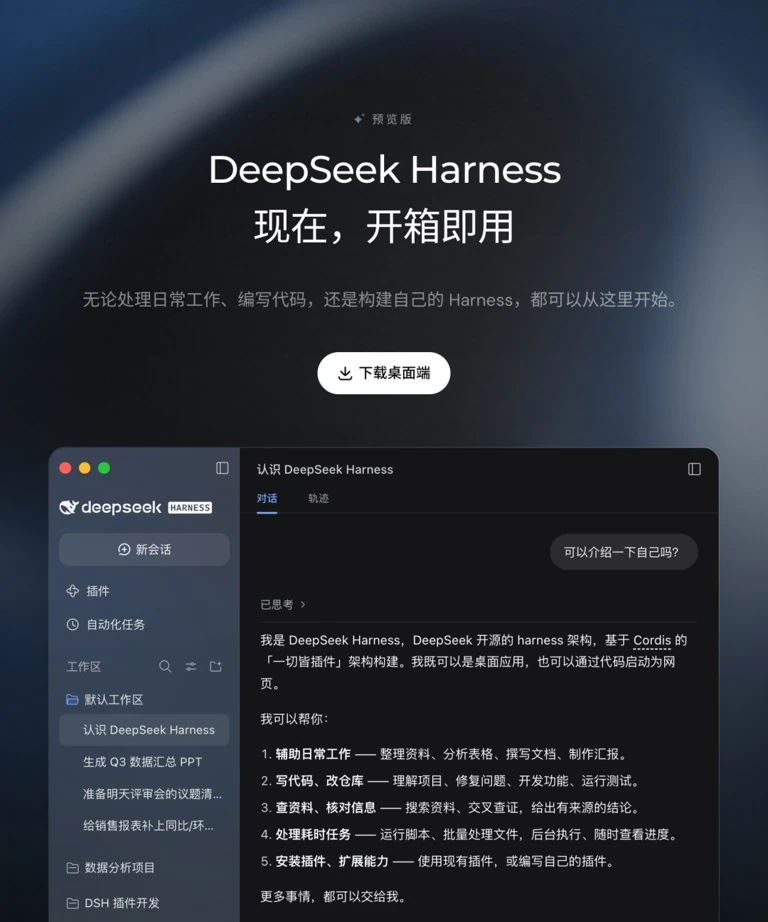 DeepSeek API 开放平台拓扑结构